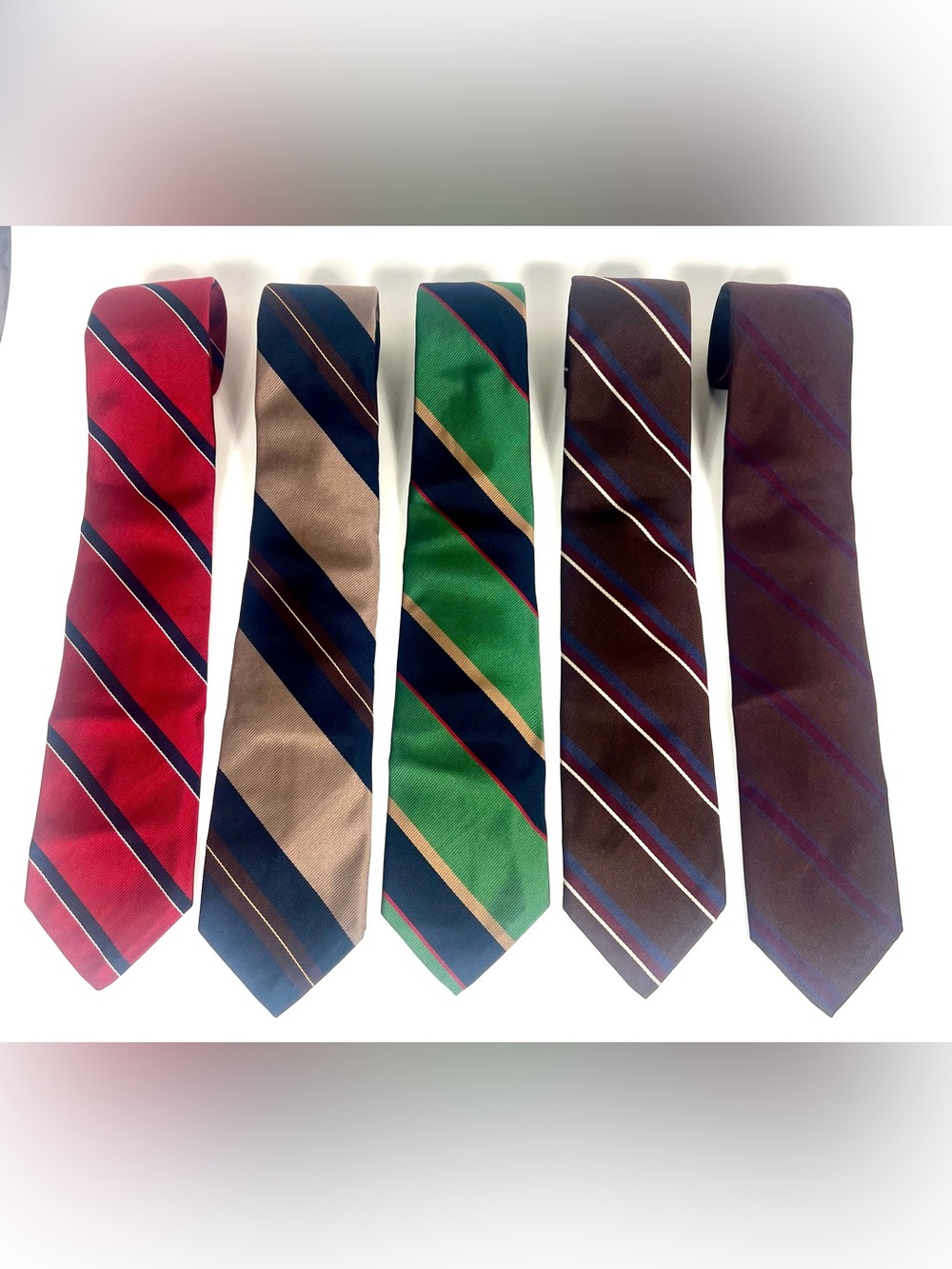 Vintage Robert Talbott Hand Sewn Men’s Neck Ties Striped Vtg Lot of 5